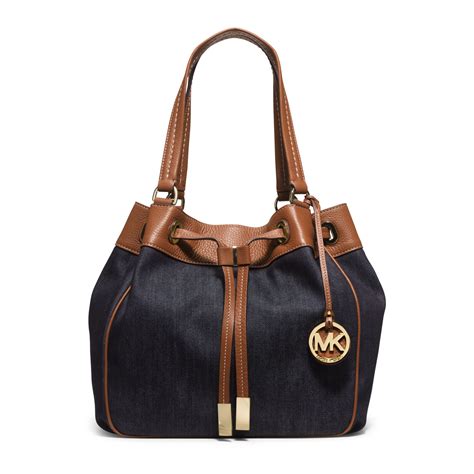 michael kors blue jean purse|michael kors navy blue tote.